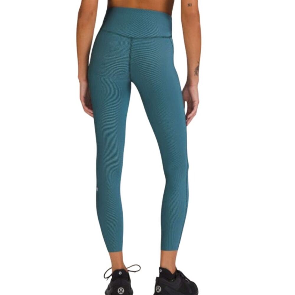 $118 Lululemon Base Pace High Rise Tight 25" Two-Tone Ribbed 4